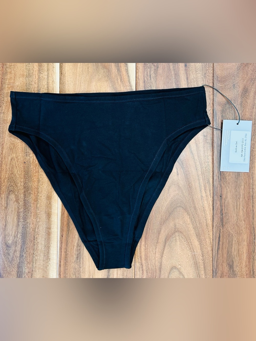 Negative Underwear Cotton French Cut Brief 3-Pack Black M/L NWT - Picture 2 of 6